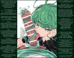  altered_common_sense aware caption censored erection femsub heart_eyes huge_cock licking magicjob maledom manip one_punch_man psychic resisting shirabeshiki stewarone_(manipper) tatsumaki_(one_punch_man) text 