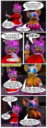  3d absurdres amy_rose bat_girl bat_wings bimbofication breasts comic female_only femdom femsub furry happy_trance hedgehog_girl large_breasts nobleseven20 open_mouth pink_hair rouge_the_bat short_hair sonic_the_hedgehog_(series) text topless white_hair wings 