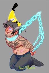  bill_cipher chains disney gravity_falls hat male_only malesub open_mouth stanford_pines western 