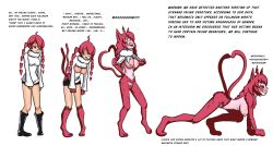  animal_ears breasts cat_girl comic dialogue empty_eyes femsub furry happy_trance idpet long_hair persona_(series) persona_5 persona_5_strikers pet_play red_eyes red_hair sophia_(persona_5_strikers) tail text transformation twintails unaware 