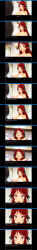 3d absurdres breasts comic custom_maid_3d_2 drool empty_eyes erect_nipples happy_trance hypnotia_(mc_trap_town) kamen_writer_mc large_breasts long_hair maid maid_headdress red_hair rina_(mc_trap_town) spiral_eyes symbol_in_eyes text topless