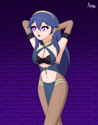  absurdres blue_hair breasts cleavage earrings empty_eyes expressionless female_only femsub fire_emblem fire_emblem_awakening glowing glowing_eyes hypno_apophis jewelry long_hair lucina nintendo open_mouth princess purple_eyes text 