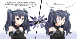  absurdres before_and_after black_hair breasts denial empty_eyes femsub hyperdimension_neptunia instant_loss long_hair open_mouth small_breasts smeef tagme text trigger uni 