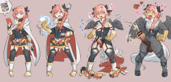 astolfo_(fate/grand_order) beak before_and_after belt bird_boy boots braid cape censored cum drool erection fate_(series) furry gryphon gryphon_boy hair_ornament hair_ribbon happy_trance hooves hypnotic_clothing long_hair male_only malesub masturbation mokushi-c3 non-human_penis open_mouth orgasm penis pink_hair ribbon spiral_eyes sword symbol_in_eyes tail_growth tears text thighhighs torn_clothes transformation wings