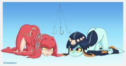 drool female_only femsub fish_girl furry happy_trance minette_(skullgirls) mipha pendulum purplealacran skullgirls spiral_eyes the_legend_of_zelda