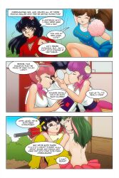 akari_unryu cheerleader konatsu(ranma_1/2) mousse_(ranma1/2) pink_and_link_(ranma_1/2) ranma_1/2 ryoga_hibiki ukyo_kuonji wadevezecha