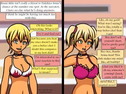 before_and_after bimbofication blonde_hair blush breast_expansion breasts comic drool empty_eyes femsub food_wars! hair_growth happy_trance httpwwwcom ikumi_mito large_breasts long_hair open_mouth original text