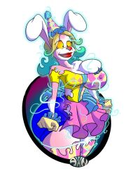 a_witty_name breast_expansion breasts bunny_girl clown femsub furry happy_trance hypnotic_accessory kaa_eyes magic original torn_clothes transformation western
