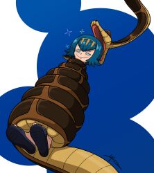 blue_hair disney femsub happy_trance kaa lana_(pokemon) nintendo pandroso pokemon short_hair snake the_jungle_book 