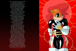  alternate_costume animal_ears bodysuit collar corruption drone enemy_conversion english_text eyeshadow femdom femsub furry happy_trance hypnotic_drug hypnotized_hypnotist large_breasts large_hips latex lipstick mass_hypnosis multiple_subs sally_acorn sonic_the_hedgehog_(series) spiral_eyes tech_control text thecumman 