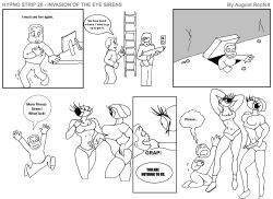 absurdres alien august_renfelt comic eye_siren femdom malesub original text