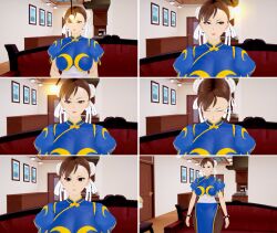  3d brown_hair chun-li empty_eyes expressionless femsub large_breasts pendulum standing street_fighter yb1999 
