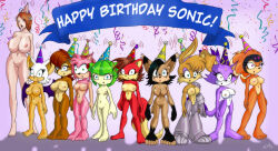  amy_rose barefoot bat_girl bat_wings birthday black_hair blaze_the_cat bottomless breasts brown_hair bunnie_rabbot bunny_girl cat_girl cosmo_the_seedrian echidna_girl empty_eyes environmental_text expressionless feet female_only femsub fiona_fox fox_girl furry green_hair harem hat hedgehog_girl huge_breasts hypnotic_accessory large_breasts lynx_girl mechanical_arm monster_girl multiple_girls nicole_the_lynx nude open_mouth orange_hair pink_hair plant_girl princess_elise prosthetic_limb purple_hair red_hair rouge_the_bat sally_acorn shade_the_echidna short_hair shrunken_irises sonic_the_hedgehog_(series) squirrel_girl standing standing_at_attention tech_control text topless trishbot white_hair wings 