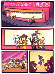bunny_girl comic giraffe200 mouse_girl original spice_spells squirrel_girl tagme text