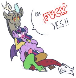  animals_only discord femdom happy_trance hooves horse hypnotic_eyes kaa_eyes long_hair malesub multicolored_hair my_little_pony non-human_feet open_mouth penis pink_hair purple_hair sex straight-cut_bangs text tongue tongue_out twilight_sparkle vaginal wings youwannaslap 