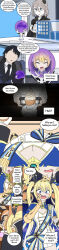    absurdres accidental_hypnosis black_hair blonde_hair blue_eyes blush breast_grab breasts chaos_zero_nightmare character_request cleavage closed_eyes clothed comic crystal_ball dialogue embarrassed english_text eye_color_change femsub food grey_hair holding_breasts ice_cream large_breasts mirror no_eyes open_mouth possession pov pov_dom pov_sub smile speech_bubble surprised sweat tagme text tiphera_(chaos_zero_nightmare) vel 