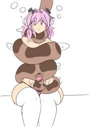  asphyxiation astolfo_(fate/grand_order) bestiality bulge coils disney erection fate/grand_order fate_(series) femboy kaa male_only malesub open_mouth penis pink_hair prehensile_tail restrained snake sonazthewho symbol_in_eyes tailjob the_jungle_book 