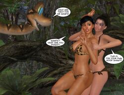 3d comic dead_source disney kaa nanda_(presidus) original presidus shanti tagme text the_jungle_book