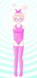  animated animated_gif blush crossed_eyes drool fabius female_only femsub glasses gloves hairband latex leotard one-piece_swimsuit open_mouth opera_gloves original pink_eyes pink_hair pixel_art simple_background solo spiral_background spiral_eyes swimsuit thighhighs 