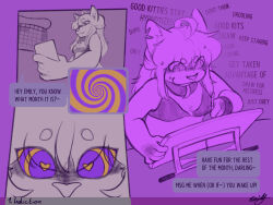 bra drool female_only femsub furry hypnovember mxsac original solo spiral_eyes tech_control