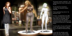   ai_art breasts caption mannequin multiple_girls pantyhose text 