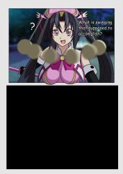  animated before_and_after black_hair bottomless breasts empty_eyes fantasyblade fellatio femsub hat high_school_dxd instant_loss long_hair maledom nude open_mouth oral pendulum penis pink_eyes rubyred_(va) serafall_leviathan sound text topless twintails video voice_acted 