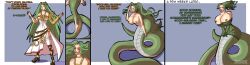  beehive_hair breast_expansion breasts crossed_eyes female_only femsub goddess good_sub_conditioning green_eyes green_hair housewife huge_breasts huge_lips kid_icarus lassnirra lip_expansion long_hair long_nails male_pov maledom naga_girl nintendo opera_gloves palutena pov pov_dom saluting snake snake_girl snake_hair spiral_eyes stepfordization surprised transformation very_long_hair 