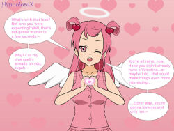    angel angel_girl femdom hypnolordx kisekae love pink_hair text valentine&#039;s_day 