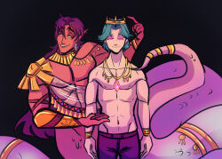  clothed geekgirl8 glowing_eyes jewelry male_only maledom malesub snake_boy tagme 