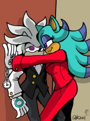 breezie_the_hedgehog butler femdom furry gameboyred malesub mindtasker_(colorist) pocket_watch silver_the_hedgehog sonic_the_hedgehog_(series) tagme