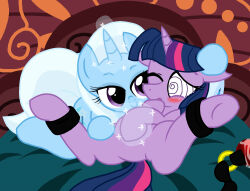  animals_only femdom femsub hooves horse masturbation my_little_pony non-human_feet spiral_eyes straight-cut_bangs symbol_in_eyes the_great_and_powerful_trixie twilight_sparkle western 