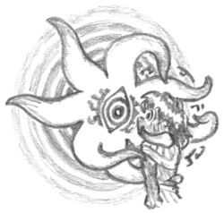 monster ring_eyes sleepyboi32 spiral_background tagme tentacles