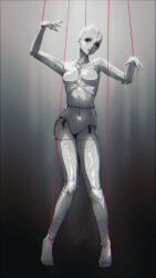 bald black_sclera blackberreh body_control breasts feet femsub nikola_orsinov nipples nude puppet red_eyes solo the_magnus_archives white_skin