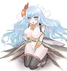  accidental_hypnosis aware bare_breasts blue_hair blush charm_(spell) femsub fingering flower flower_in_hair hypnotic_magic magic masturbation nipples pussy_juice rocbouquet romancing_saga romancing_saga_2 self_hypnosis sg_dahlia sitting smoke square_enix symbol very_long_hair yellow_eyes 