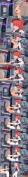  aa-12_(girls_frontline) absurdres blonde_hair blue_eyes breasts brown_eyes censored closed_eyes dialogue dildo english_text femdom femsub girls_frontline mad_jacks mp7_(girls_frontline) multiple_girls nipples nude phone red_hair sex short_hair strap-on text unfocused_eyes vaginal yuri 