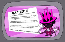 aware clothed english_text faetomi original ryu34 spiral spiral_eyes staff symbol_in_eyes text top_hat tv