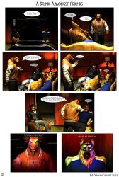  3d al_stone bobby_yale bull_boy comic dialogue dog_boy drinking drugged drugs finger_snap furry glowing_eyes male_only original smirnov source_filmmaker text trigger viciouscabaret yaoi 