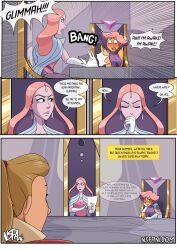 adora comic dracedomino_(writer) glimmer nsfani queen queen_angella she-ra_and_the_princesses_of_power text