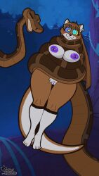  adaya_(siktaa) animated animated_gif brown_hair disney femsub furry happy_trance iamaneagle kaa kaa_eyes maledom nipple_piercing nipples original piercing pussy snake snake_boy tagme the_jungle_book 