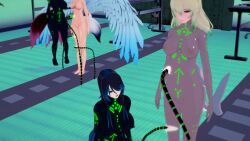 drone dronification microchip multiple_girls tech_control