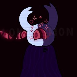  androgynous character_request glowing_eyes hollow_knight_(series) insect knight_(hollow_knight) original simple_background tagme 