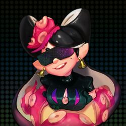  breasts callie_(splatoon) cleavage cleavage_cutout clothed_paizuri corruption cum cum_on_body cum_on_breasts earrings elf_ears enemy_conversion femsub gloves happy_trance hypnoshades hypnotic_accessory inkling jewelry mole monster_girl nintendo paizuri penis splatoon splatoon_2 spoilers sunglasses tank_top tech_control tentacles thirnzzz twintails 