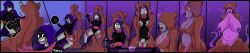  absurdres assimilation bare_legs black_eyes bottomless brain_injection breast_expansion breast_sucking cloak comic corruption dc_comics dizzytube english_text eye_color_change female_only femsub from_behind grey_skin hood legs leotard monster monster_girl pink_eyes pink_skin possession purple_eyes purple_hair purple_lipstick pussy raven restrained sequence sex short_hair slerm slime spiral_eyes super_hero teen_titans tentacle_sex tentacles text tongue tongue_out topless transformation vaginal 