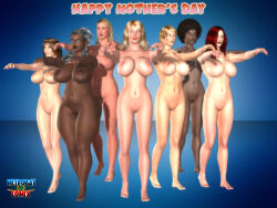  3d afro blonde_hair breasts brown_hair dark_skin expressionless female_only femsub glasses grey_hair huge_breasts karen_west kat_krusader keisha_mezmann lipstick long_hair metrobay_comix milf mother&#039;s_day ms._metrobay multiple_girls multiple_subs nail_polish nipples nude open_mouth pamela_brown pussy raquel_summers red_hair red_lipstick ring sandy_quimby short_hair simple_background text thick_thighs trishbot whitewash_eyes zombie_walk 