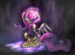 animals_only corruption femsub fluttershy hooves horse long_hair magic my_little_pony non-human_feet pegasus pink_hair western wings