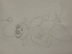  animal_ears arms_behind_back bare_breasts bare_legs dalty dawn_bellwether disney eyelashes femsub furry glasses greyscale happy_trance kneeling large_breasts nipples nude open_mouth pocket_watch pubic_hair pussy ring_eyes sheep_girl smile tagme traditional zootopia 