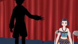 3d airmotor animated bangs black_hair bracelet braid brown_eyes chains choker clothed crop_top crossed_arms crossed_eyes crossed_legs double_hair_bun earrings eye_roll femsub hair_buns hypnovember jacket jewelry kpop_demon_hunters leaning_forward long_hair mira_(kpop_demon_hunters) mmd multiple_girls multiple_subs open_mouth pants pink_hair ponytail purple_hair ring rumi_(kpop_demon_huunters) shirt short_shorts shorts shoulder_pads skirt slouching sound stage stage_hypnosis thigh_boots traditional_hypnosis trigger video zipper zoey_(kpop_demon_hunters)