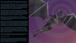 3d accidental_hypnosis caption clavi_(thalarynth) claws cult dragon dragon_girl femdom furry glowing_eyes horns hypnotic_eyes manip mass_hypnosis multiple_subs original scalie spiral tail text thalarynth_(manipper) white_eyes wings