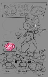  absurdres blueberrygrizzly breast_expansion breasts clothed coat corruption crystal dialogue drool english_text female_only femdom femsub furry genderswap gloves hair_covering_one_eye heart heart_eyes lab_coat large_breasts nipple_piercing piercing ring ring_eyes rouge_the_bat sketch sonic_the_hedgehog sonic_the_hedgehog_(series) text wings 