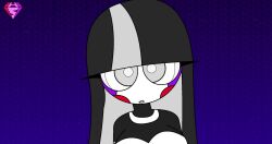  aged_up androgynous_dom animated animated_eyes_only blue_background charlotte_emily expressionless eyelashes facial_markings femsub five_nights_at_freddy's hypnoscream long_hair looking_at_viewer monster_girl multicolored_hair personification pov_dom puppet_(fnaf) ring_eyes simple_background solo straight-cut_bangs tagme video watermark white_eyes white_skin 